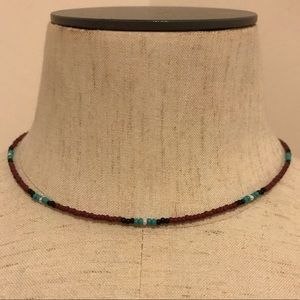 Southwest sunset beaded choker western necklace western jewelry western choker
